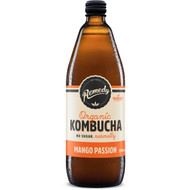 5 PACK of Remedy Organic Kombucha Mango Passion 750ml