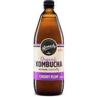5 PACK of Remedy Organic Kombucha Cherry Plum 750ml