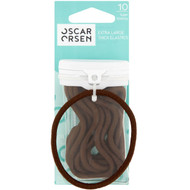 5 PACK of Oscar Orsen Extra Large Thick Elastic Brown 10 pack