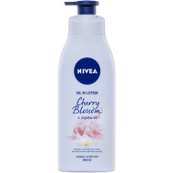 5 PACK of Nivea Oil In Lotion Cherry Blossom Body Moisturiser 400ml