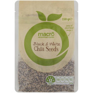 5 PACK of Macro Chia Seed Black & White 150g