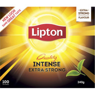 5 PACK of Lipton Quality Black Leaf Tea Intense 100 pack