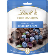 5 PACK of Lindt Fruit Sensation Berry Acai 150g