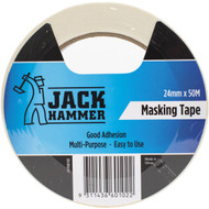 5 PACK of Jack Hammer Masking Tape 24mm X 50m