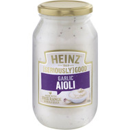 5 PACK of Heinz Seriously Good Lite Aioli Garlic Mayonnaise 460g