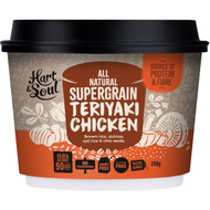 5 PACK of Hart & Soul All Natural Supergrain Teriyaki Chicken 250g