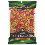 5 PACK of Green Leaf Mixed Rice Crackers 350g