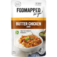 5 PACK of Fodmapped For You Simmer Sauce Butter Chicken Curry 200g