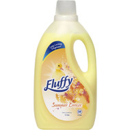 5 PACK of Fluffy Fabric Softener Summer Breeze Long Lasting Fragrance 2l