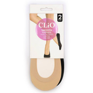 5 PACK of Clio Smooth Footlet Assorted One Size