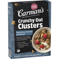 5 PACK of Carman's Blueberry, Coconut & Almond Crunchy Clusters 500g