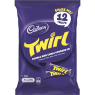 5 PACK of Cadbury Twirl Sharepack 12pk 168g