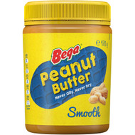 5 PACK of Bega Peanut Butter Smooth 470g