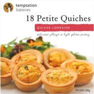 5 PACK of Temptation Bakeries Quiche Petite Lorraine Bacon & Cheese 300g