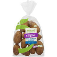 5 PACK of Macro Dutch Cream Organic Potato 1kg punnet