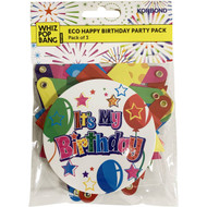 5 PACK of Korbond Whiz Pop Bang Eco Happy Birthday Party Pack 3 pack