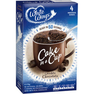 5 PACK of White Wings Cake In A Cup Double Chocolate 220g