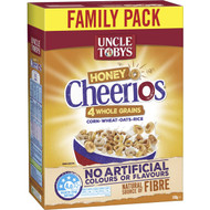 5 PACK of Uncle Tobys Cereal Cheerios Honey 570g