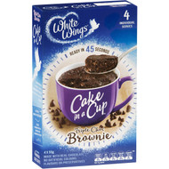 5 PACK of White Wings Cake In A Cup Triple Choc Brownie 4pk 220g
