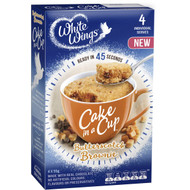 5 PACK of White Wings Cake In A Cup Butterscotch Brownie 220g