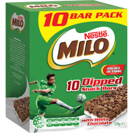 5 PACK of Milo Dipped Snack Bars With White Chocolate 10 pack