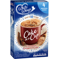5 PACK of White Wings Cake In A Cup Cinnamon Donut  220g