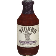 5 PACK of Stubb's Sticky Sweet Bar-b-q Sauce  510g