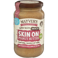 5 PACK of Mayver's Smunchy Skin On Peanut Butter  375g