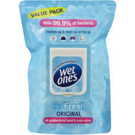 5 PACK of Wet Ones Moist Wipes Be Fresh 80 pack