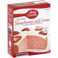 5 PACK of Betty Crocker Strawberries & Cream Cake Mix 540g