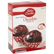 5 PACK of Betty Crocker Chocolate Cupcake Mix 450g