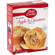 5 PACK of Betty Crocker Apple & Cinnamon 97% Fat Free Muffin Mix 500g
