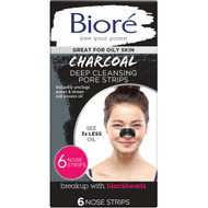 5 PACK of Biore Deep Cleansing Charcoal Pore Strip 6pk