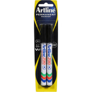 5 PACK of Artline Permanent Marker Black 700mm 2pk