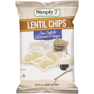 5 PACK of Simply 7 Lentil Chips Sea Salt & Balsamic Vinegar 113g