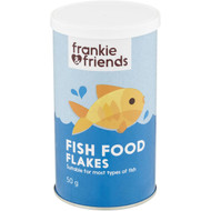 5 PACK of Frankie & Friends Fish Food Flakes 50g