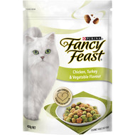 5 PACK of Fancy Feast Adult Cat Food Chicken Turkey & Vegtables 450g
