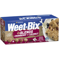 5 PACK of Sanitarium Weet-bix Blends Cranberry & Coconut Breakfast Cereal 450g