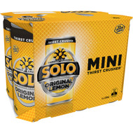 5 PACK of Solo Lemon Cans 6x200ml pack