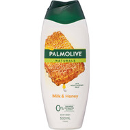 5 PACK of Palmolive Naturals Body Wash Milk & Honey Shower Gel 500ml