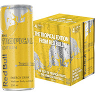 5 PACK of Red Bull Energy Drink The Tropical Edition 250ml 4pk