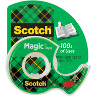 5 PACK of Scotch 19mm Magic Tape 16.5m With Dispenser