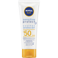 5 PACK of Nivea Sensitive Skin Moisturiser Sun Screen Lotion Spf50+ 100ml