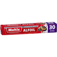 5 PACK of Multix Aluminium Foil Wide 30cmx30m