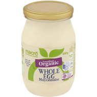 5 PACK of Macro Organic Whole Egg Mayonnaise 440g