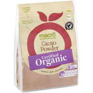 5 PACK of Macro Organic Cacao Powder 250g