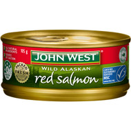 5 PACK of John West Salmon Red 105g