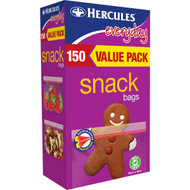 5 PACK of Hercules Everyday Snack Resealable Bags 150 pack