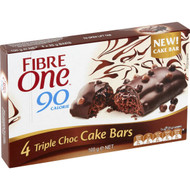 5 PACK of Fibre One Triple Choc Cake Bars 4 pack