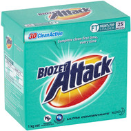 5 PACK of Biozet Attack Front & Top Loader Laundry Powder 1kg